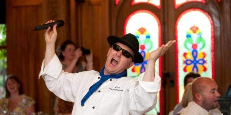 singing chef wedding entertainer
